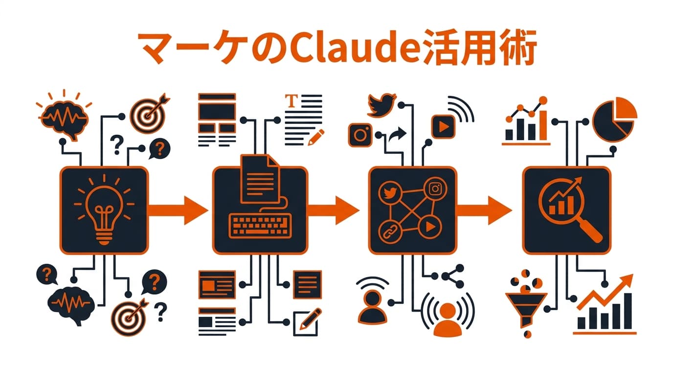 マーケティングのClaude活用ワークフロー|企画・記事・SNS・分析を効率化する使い方とプロンプト例【2026年版】