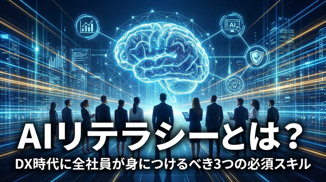 AIリテラシーとは?意味・定義と全社員が身につける3つの必須スキル【2026年版】