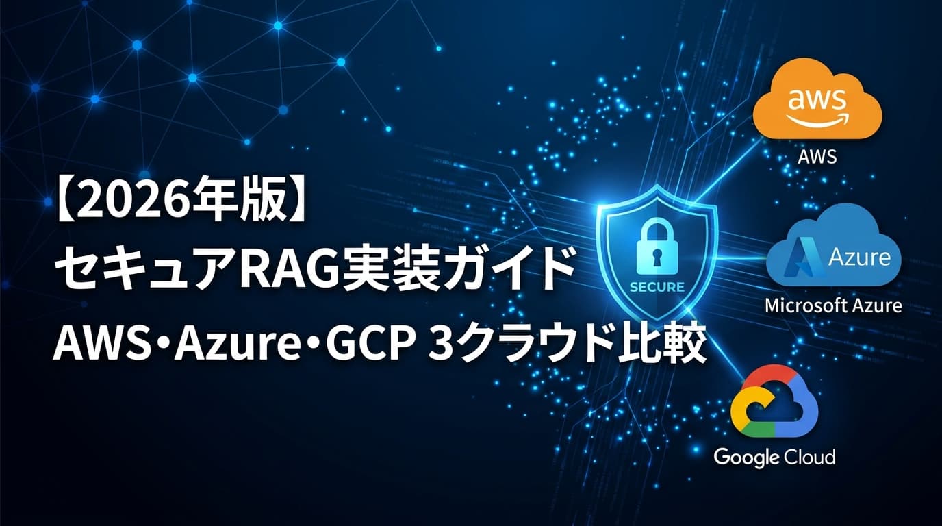 【2026年版】セキュアRAG実装ガイド|AWS Bedrock・Azure AI Search・Vertex AIの3クラウド比較