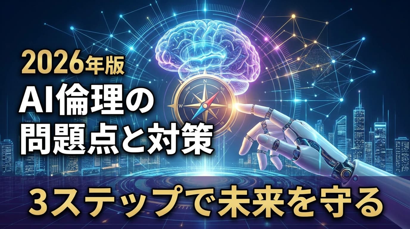 【2026年版】企業が直面するAI倫理の問題点とは?AI倫理ガイドライン策定の3ステップ