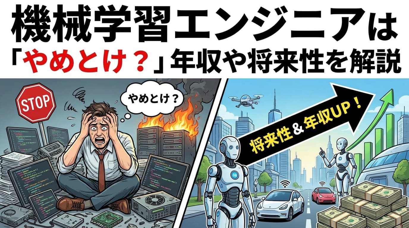 「機械学習エンジニアはやめとけ」は本当か?2026年版の年収・求人・生成AI時代の将来性