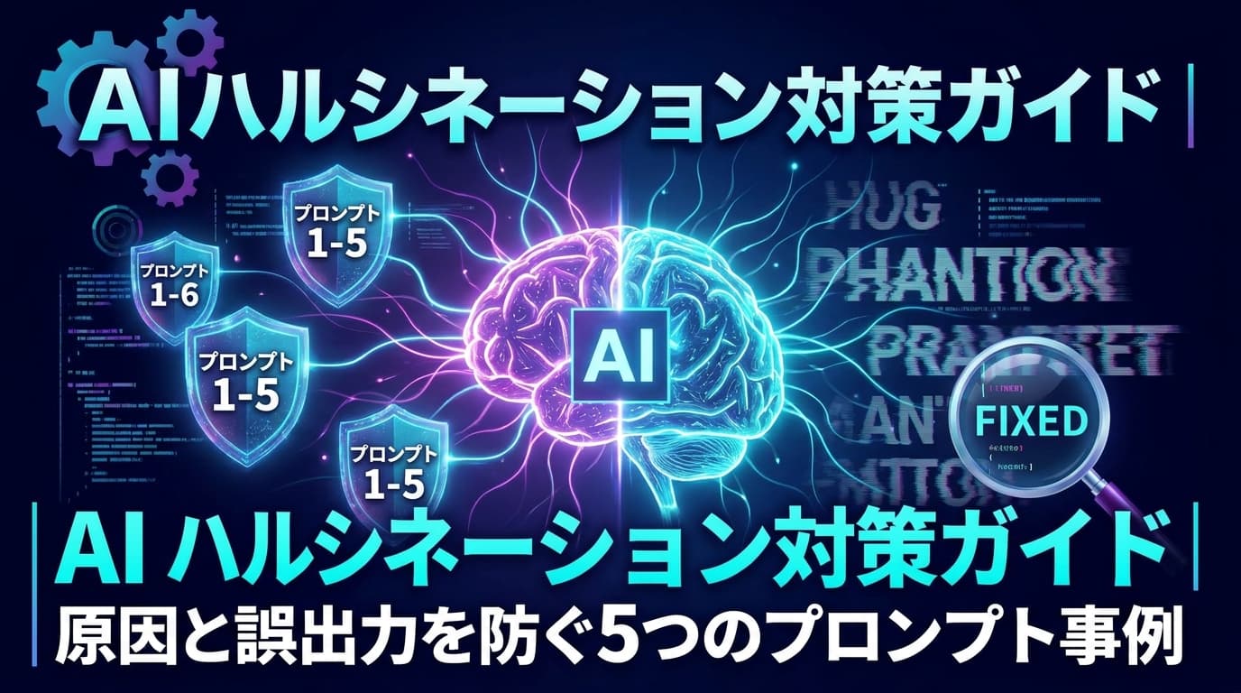 【2026年版】ハルシネーション対策7つの方法|プロンプト・RAG・Claude活用ベストプラクティス