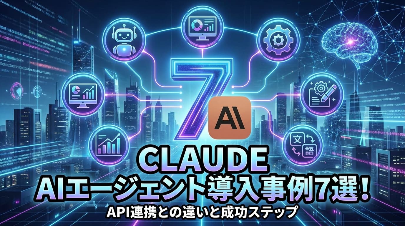 【2026年版】ClaudeのAIエージェント導入事例7選!API連携との違いと成功ステップ