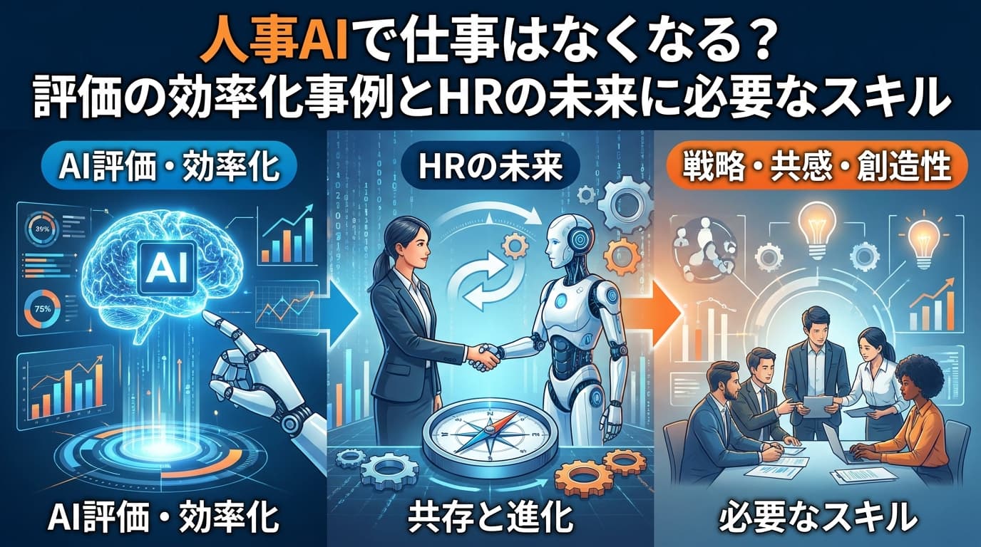 人事AIで仕事はなくなる?2026年最新の評価AI事例とHRに必要なスキル