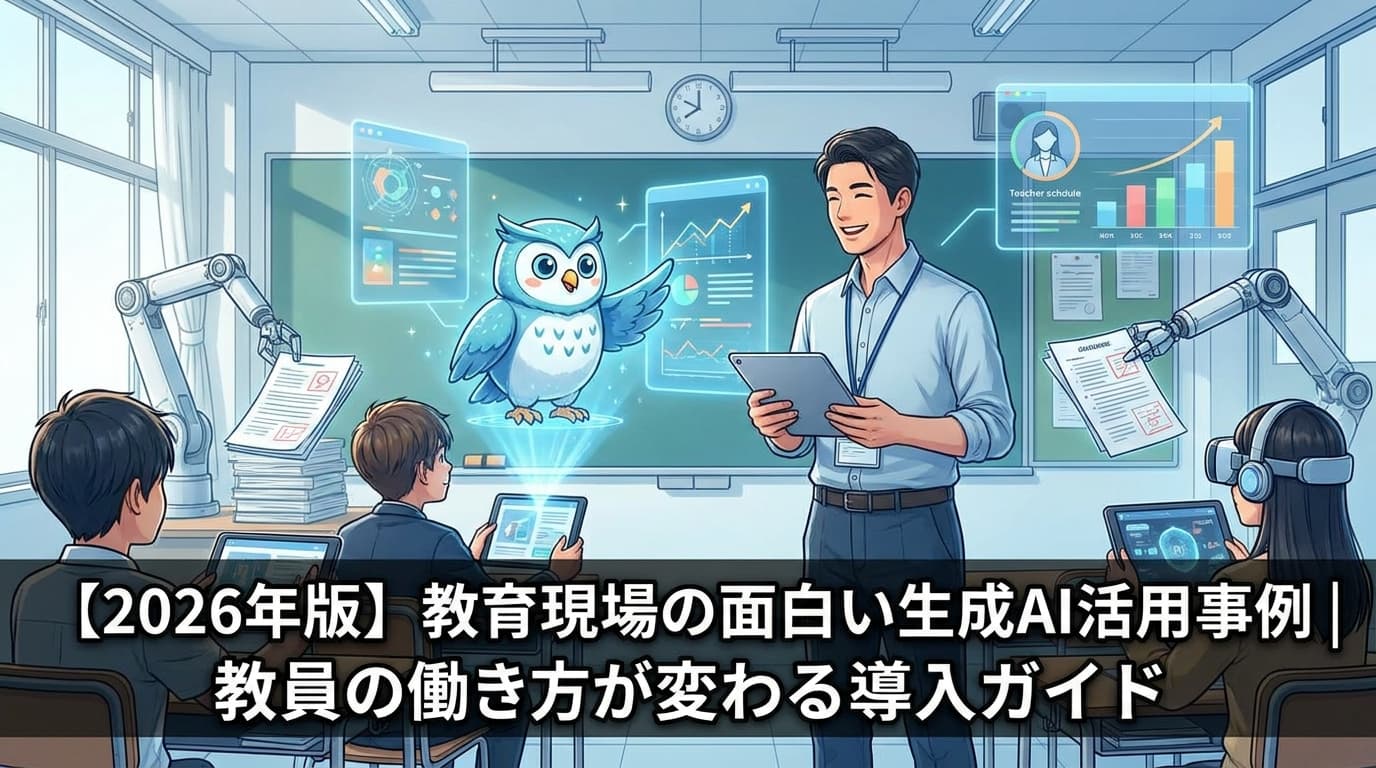 教員の働き方が面白いほど変わる!教育現場の生成AI活用事例と導入ガイド
