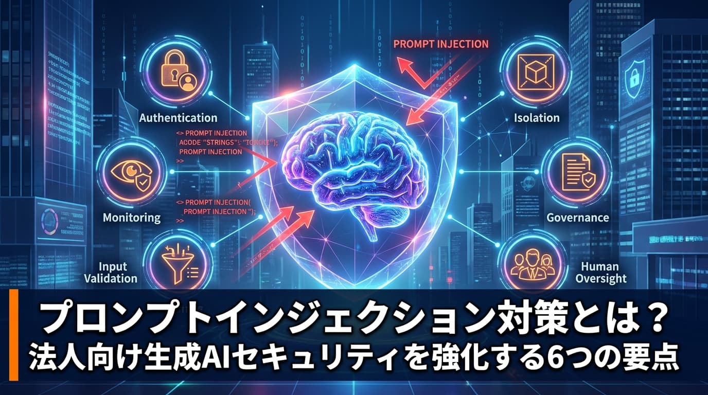 プロンプトインジェクション対策とは?OWASP LLM01に学ぶ法人向け生成AIセキュリティ6つの要点