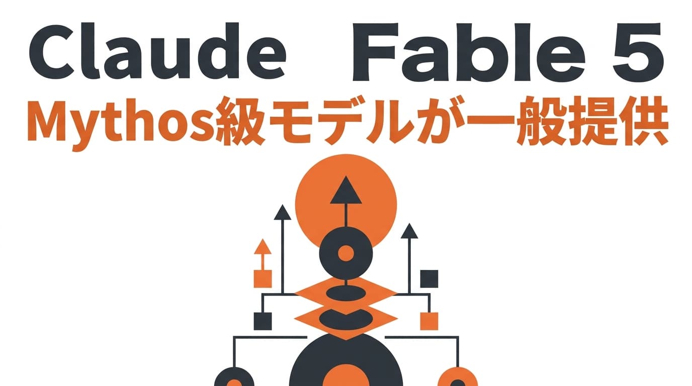 【2026年6月最新】Claude Fable 5 リリース速報|Mythos級モデルが一般提供・ベンチマーク・料金・業務での使い分け