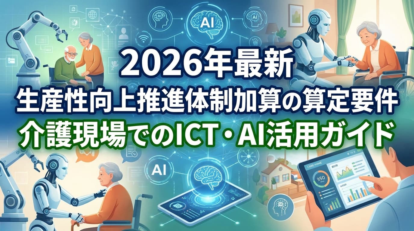 【2026年最新】生産性向上推進体制加算の算定要件とは?介護現場でのICT・AI活用ガイド